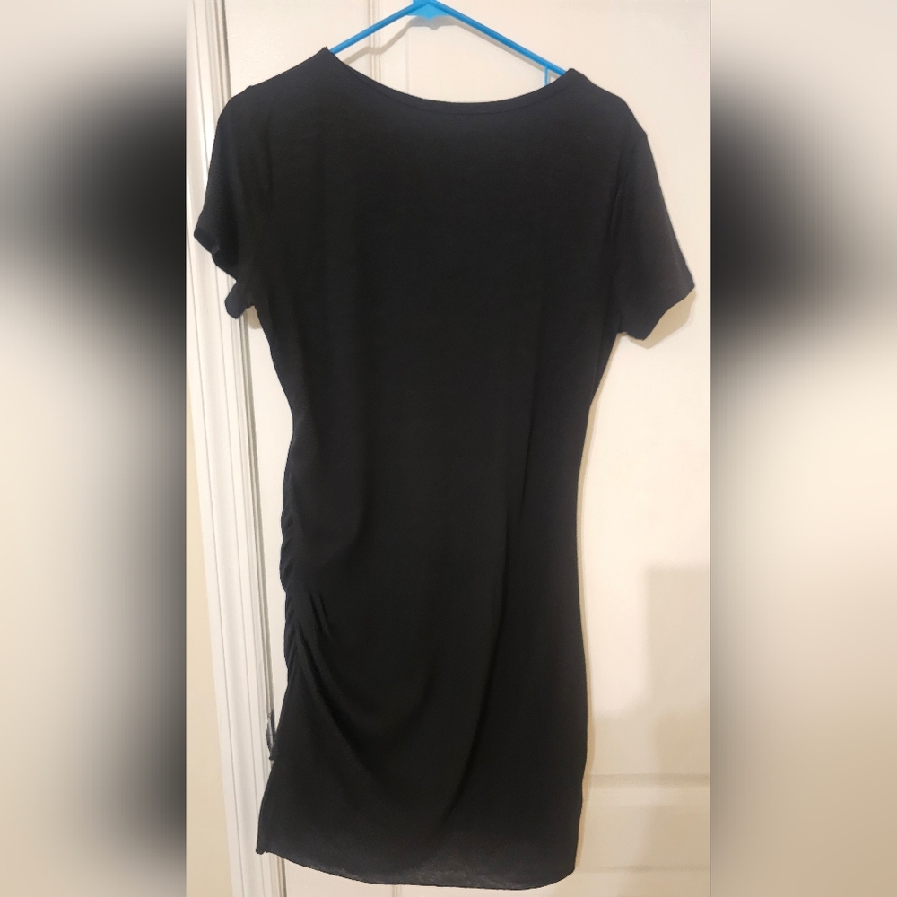 Chic Black Short Sleeve Women's Top